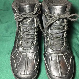 Nautica lockview waterproof Black  duck boots 9